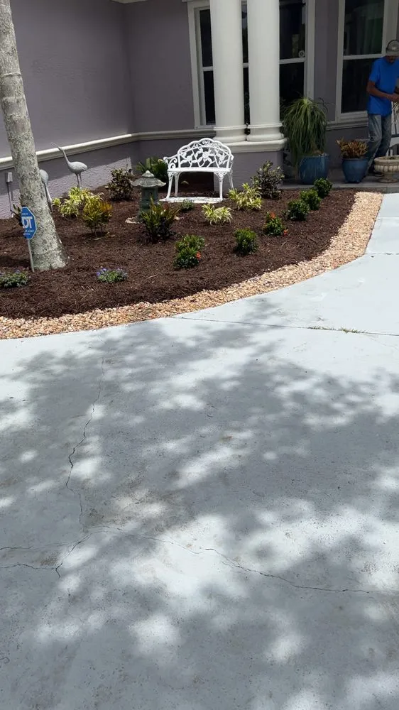 Professional landscape installation for outdoor upgrades across Palm Bay, FL - Fluorescent Lawn Care