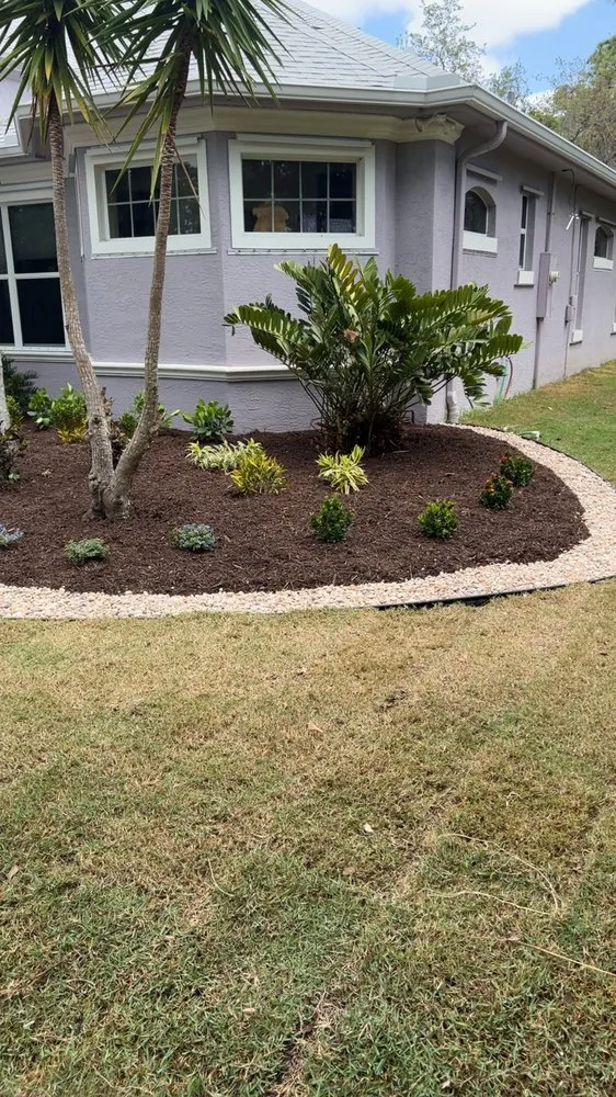 Top-rated landscape design in Palm Bay, FL by Fluorescent Lawn Care