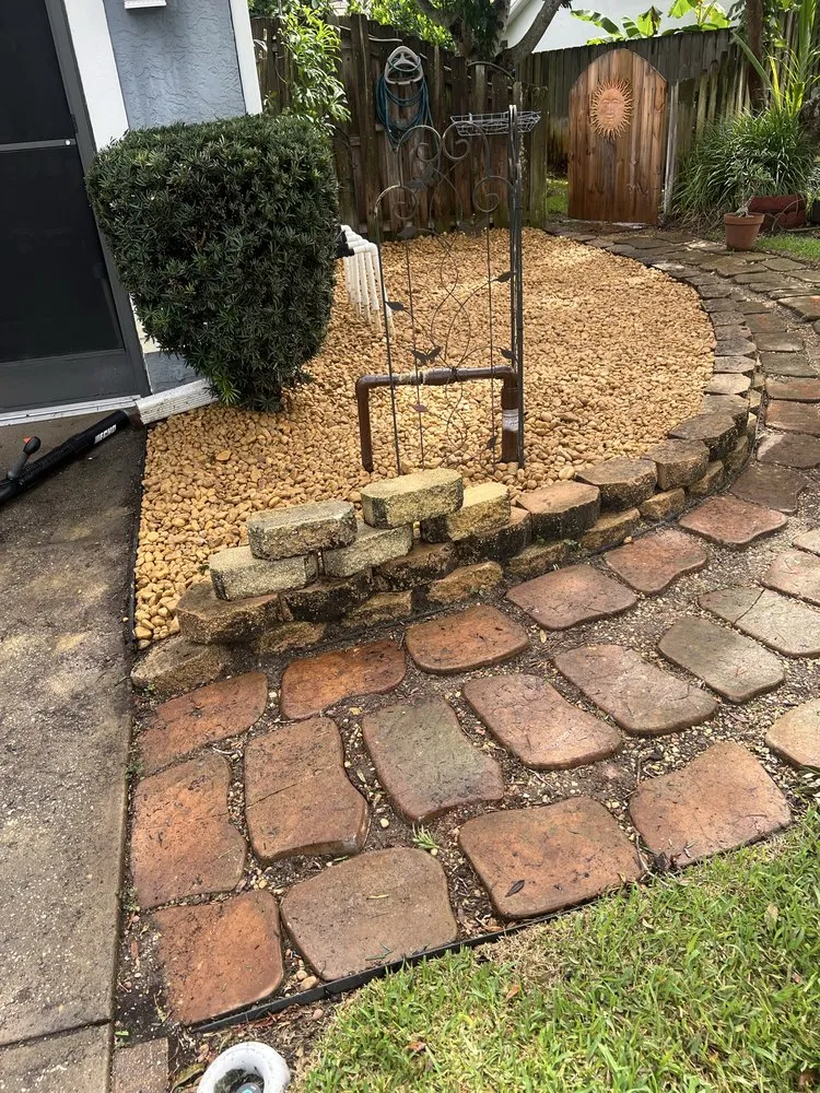 Expert landscape installation in Palm Bay, FL by Fluorescent Lawn Care