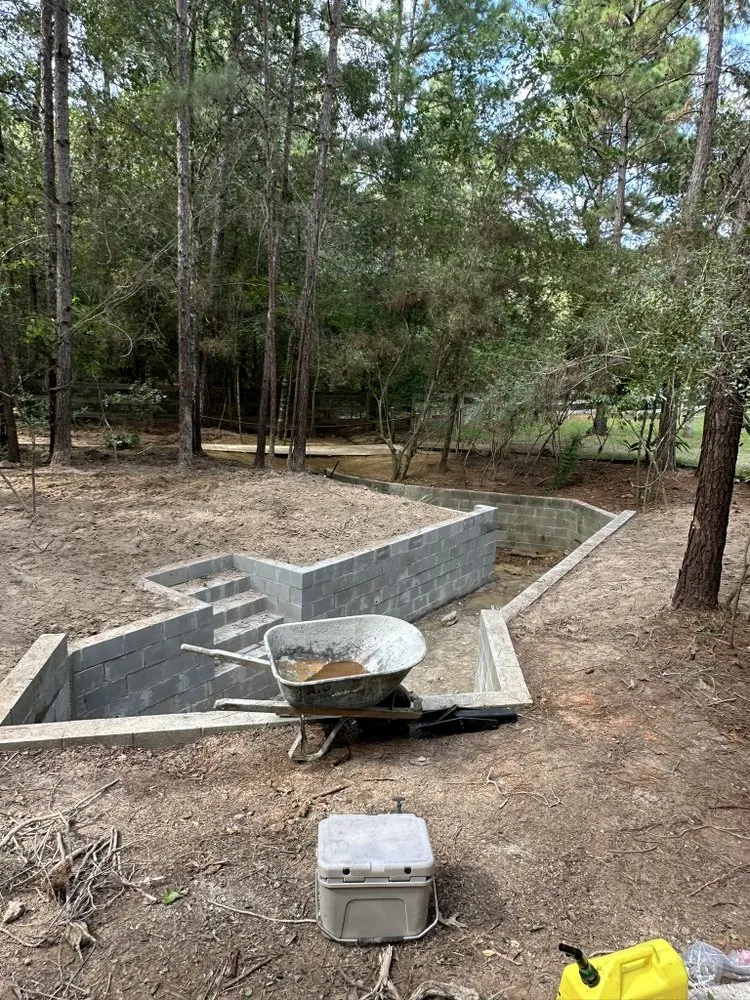 Custom landscaping services for residential properties in Pinehurst, TX by FLY Excavation & Land Clearing Services