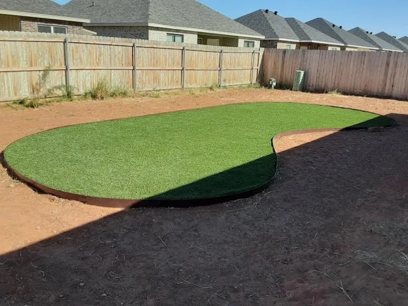 Custom landscape installation for outdoor upgrades in Abilene, TX by Flying H Scapes