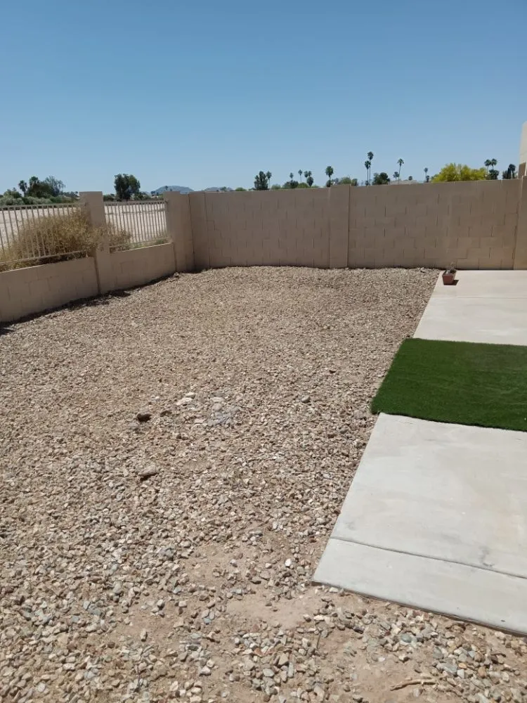 Custom residential landscaping in Maricopa, AZ by Flying Jays Detail
