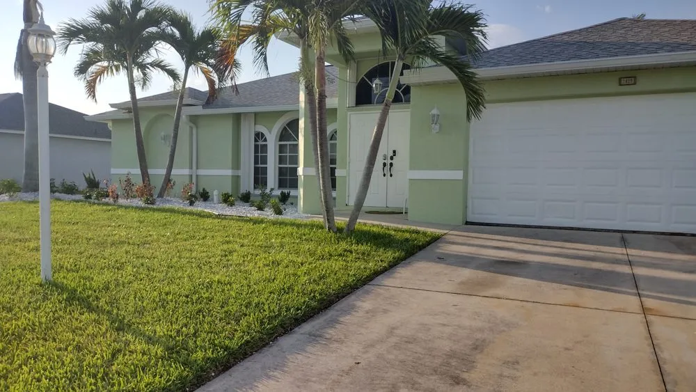 Professional landscape installation for residential properties in North Fort Myers, FL by FM Landscaping