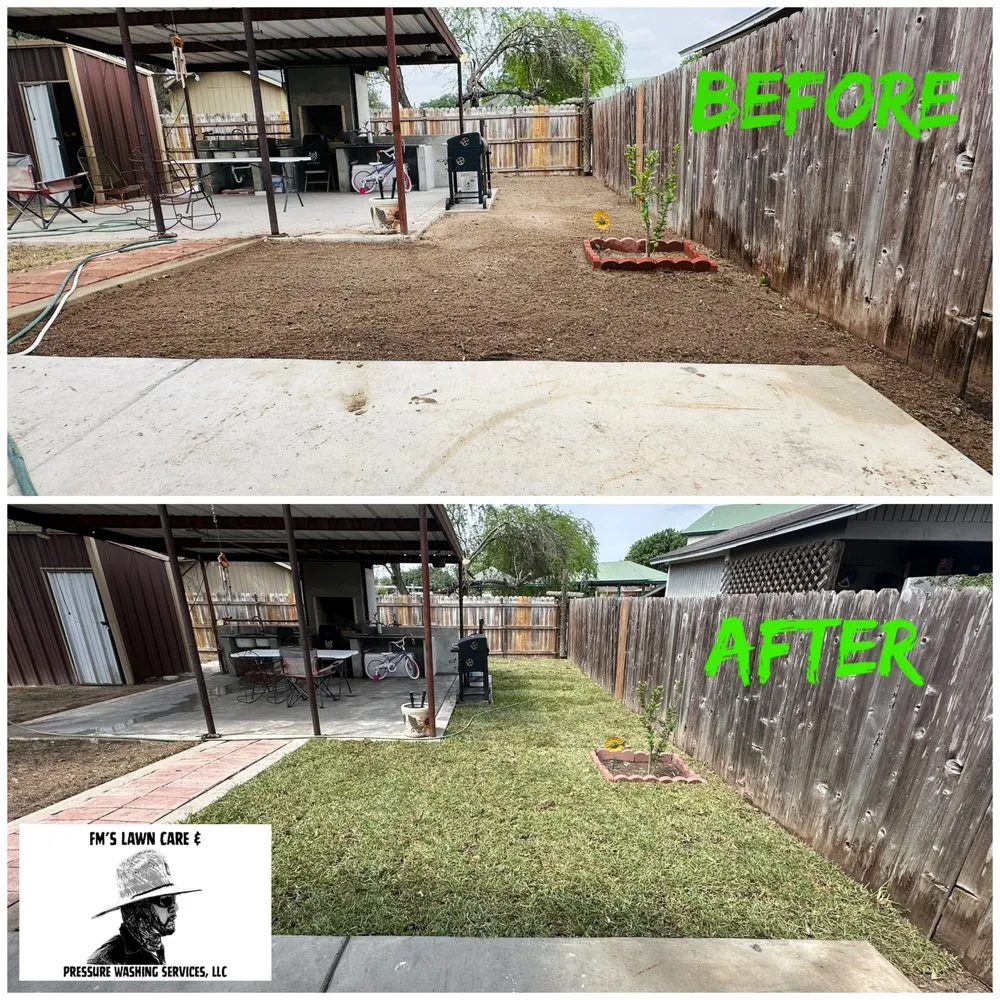 Professional yard cleanup service in Mission, TX by FM’S Lawn Care & Pressure Washing Services