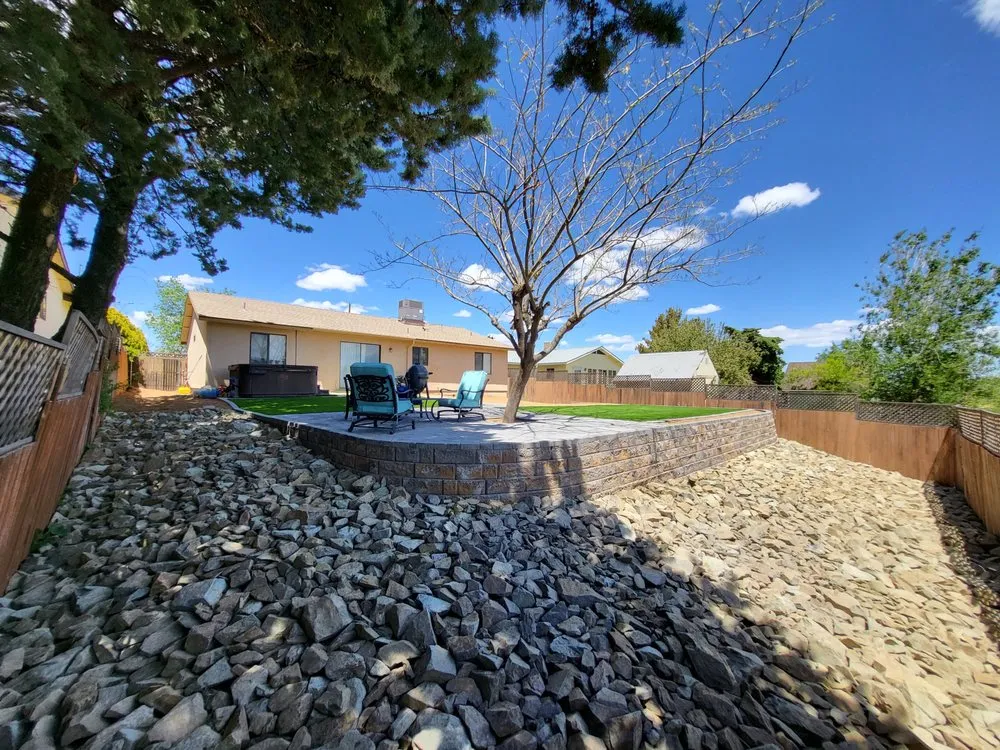 Custom garden landscaping in Paulden, AZ by FOAK Landscaping