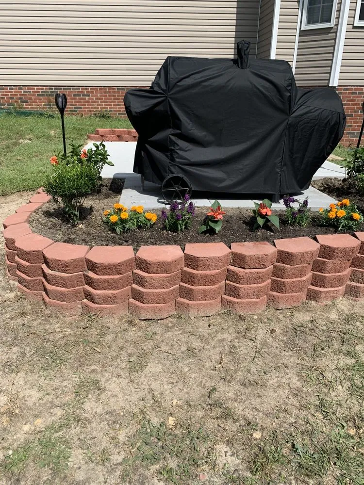 Professional garden landscaping near you across Spring Lake, NC - Focal point landscaping