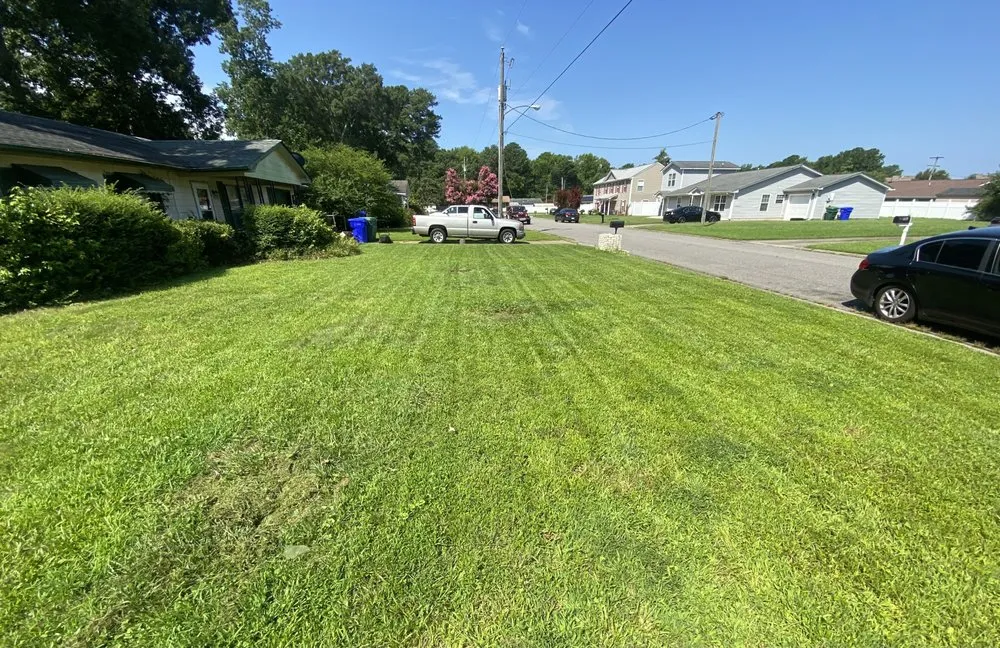 Professional lawn mowing service in Norfolk, VA by Focused Fox