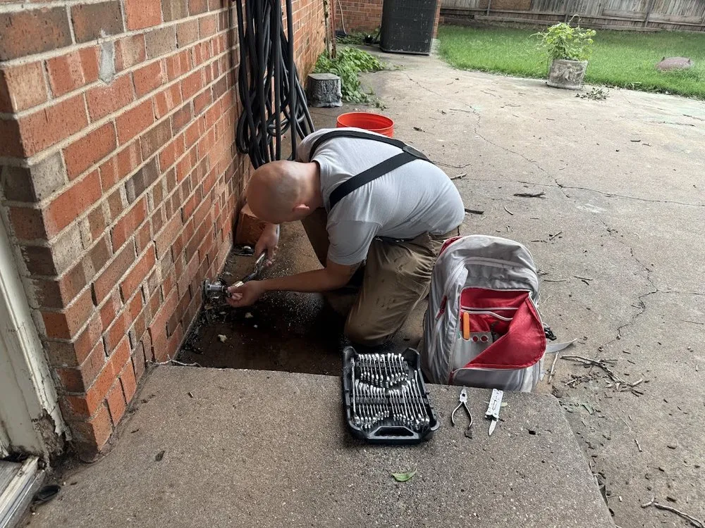 Professional outdoor landscaping in Lubbock, TX by Foley Does It