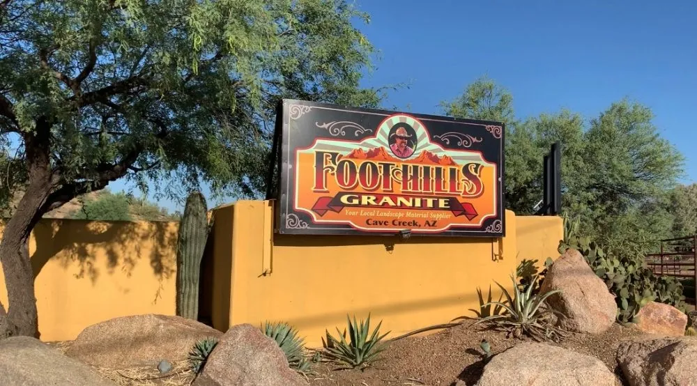 Professional landscape installation near you in Cave Creek, AZ by Foothills Granite