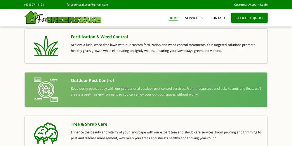 Custom garden landscaping experts serving Cumming, GA - For Greens Sake