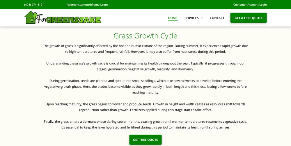 Professional outdoor landscaping in Cumming, GA - For Greens Sake