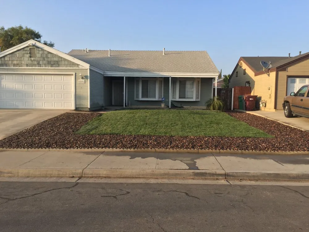 Custom landscape installation in Moreno Valley, CA by Forever Curbing & Landscaping Services