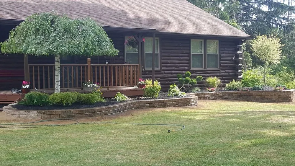 Professional landscape installation in Hamburg, NY by Forever Green Hardscapes
