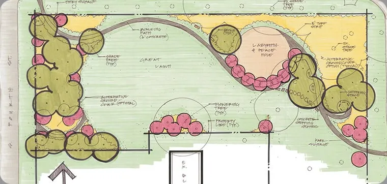 Expert landscape design in Evansville, WI by Formecology
