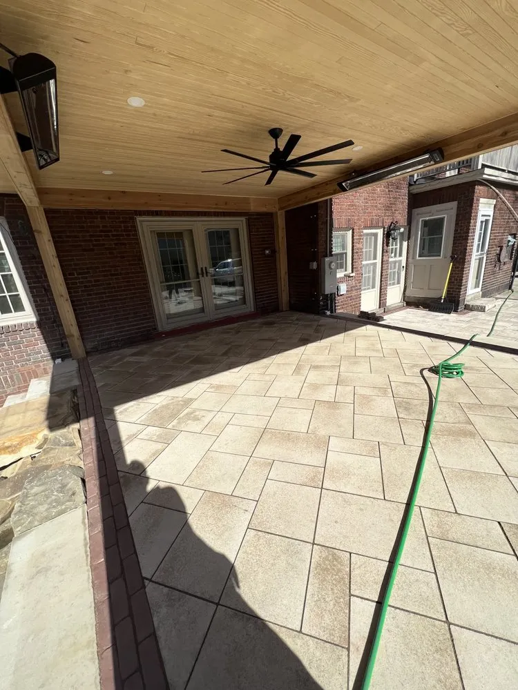 Custom outdoor landscaping in Lakewood, OH by Forni Landscaping Arts