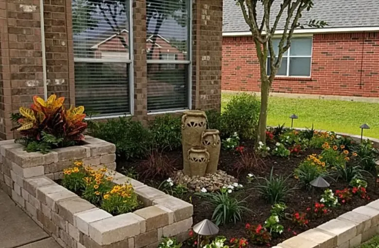 Professional garden landscaping near you across Richmond, TX - Fort Bend Brothers