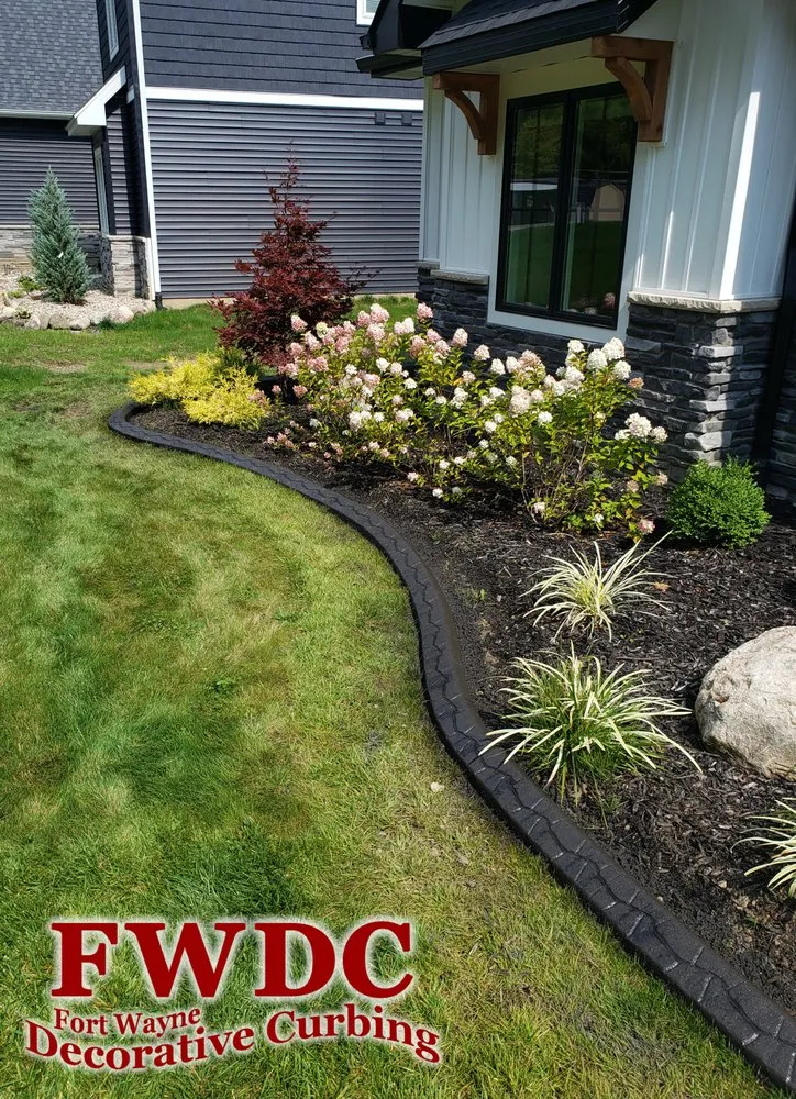 Custom landscape installation in Fort Wayne, IN by Fort Wayne Decorative Curbing - FWDC
