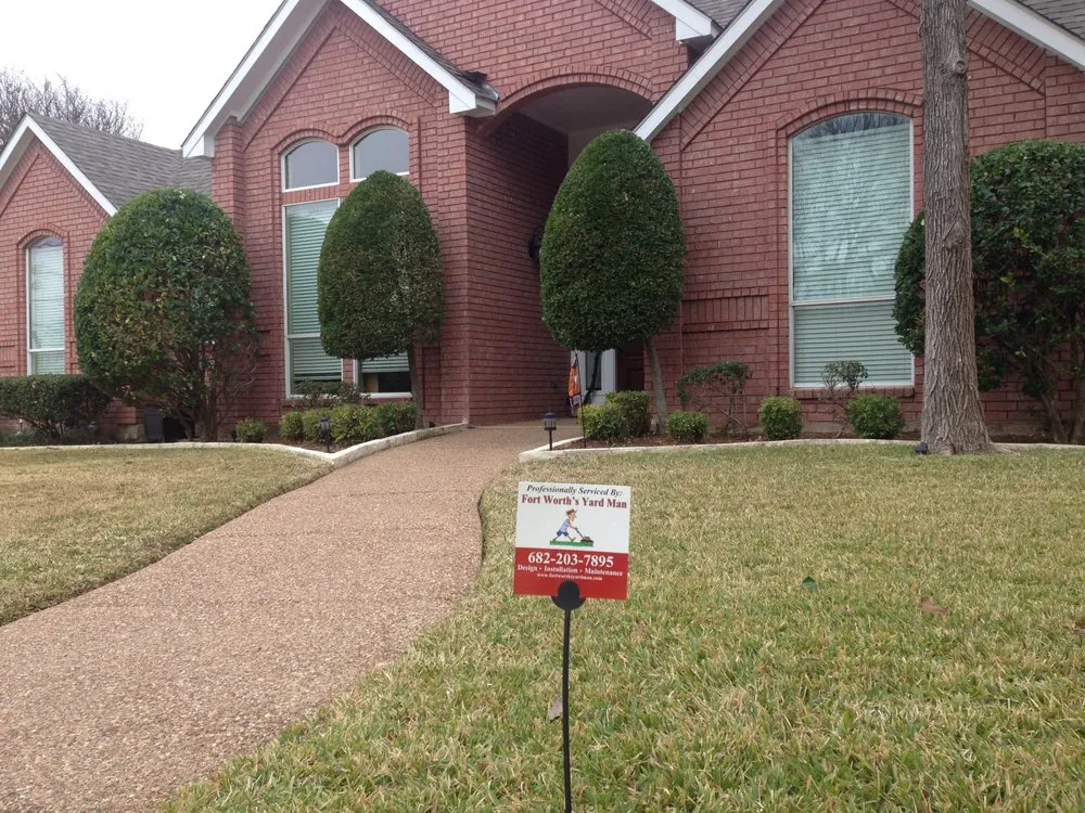 Expert landscape design for residential properties in Burleson, TX by Fort Worth's Yard Man