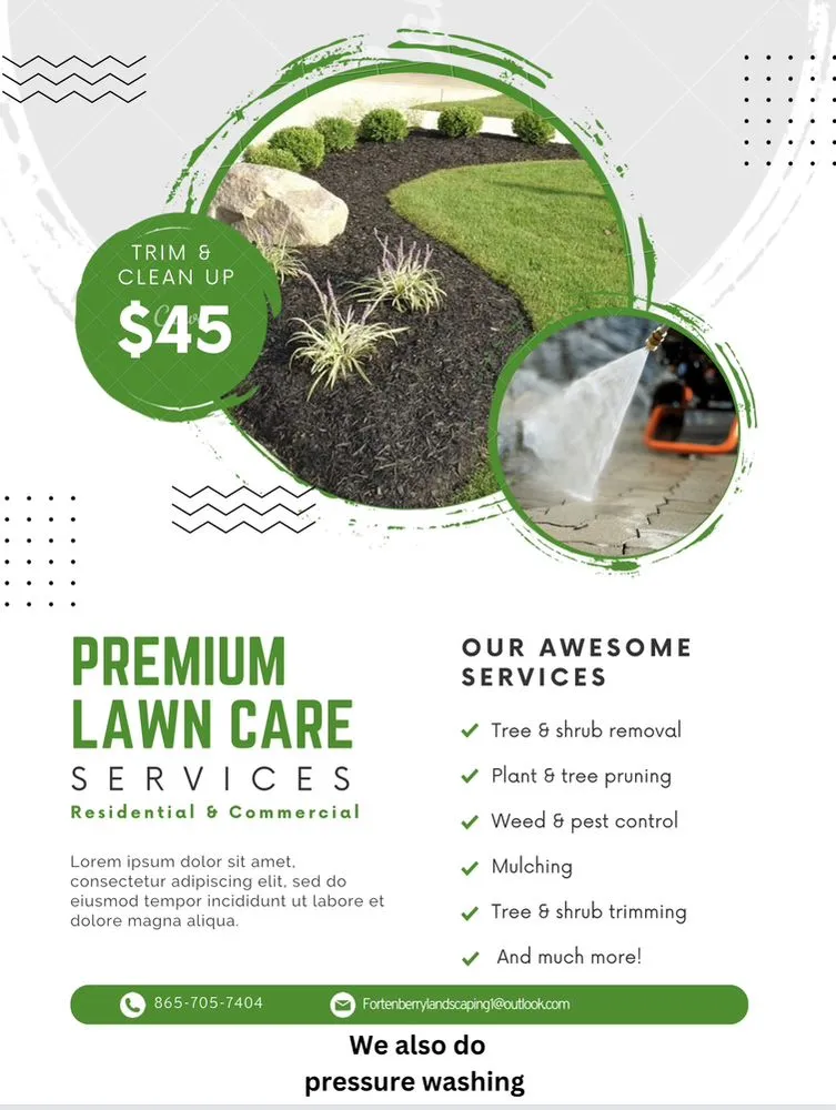 Affordable yard maintenance with custom design across Knoxville, TN - Fortenberry's Landscaping