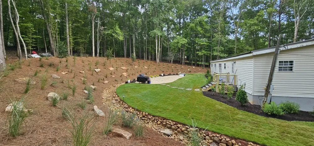 Professional yard maintenance in Eatonton, GA by Fortin Landscaping