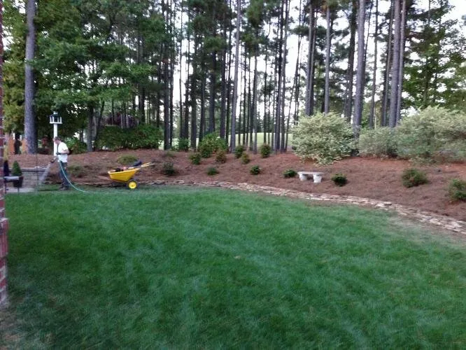 Local landscape installation in Wake Forest, NC by FortSmith Landscaping