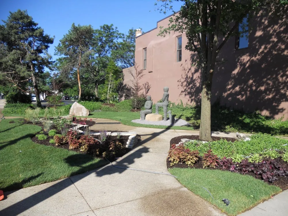 Custom landscape installation in Machesney Park, IL by Foss Landscapes