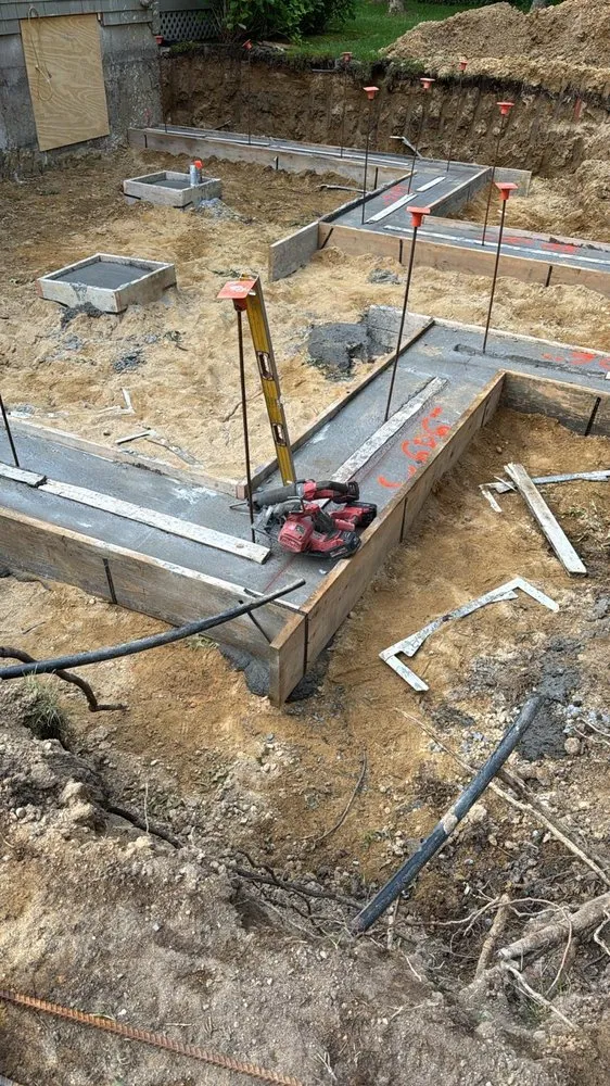 Custom outdoor landscaping in New Bedford, MA by Foundation concrete 5 start