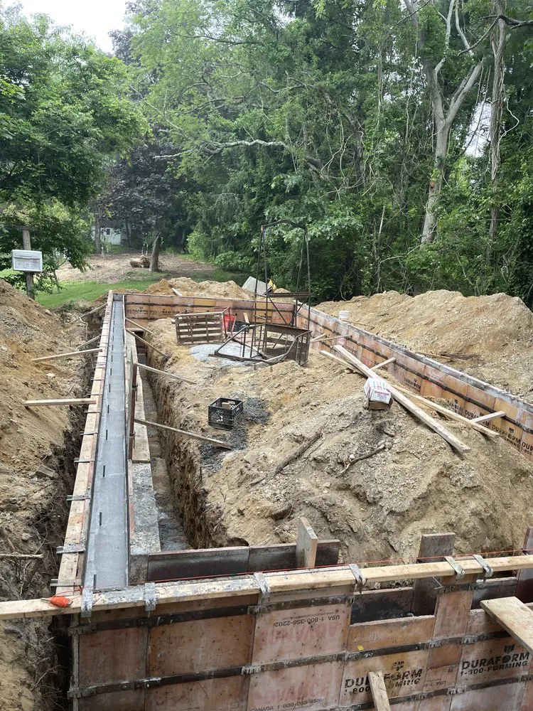 Professional landscape design for outdoor upgrades across New Bedford, MA - Foundation concrete 5 start