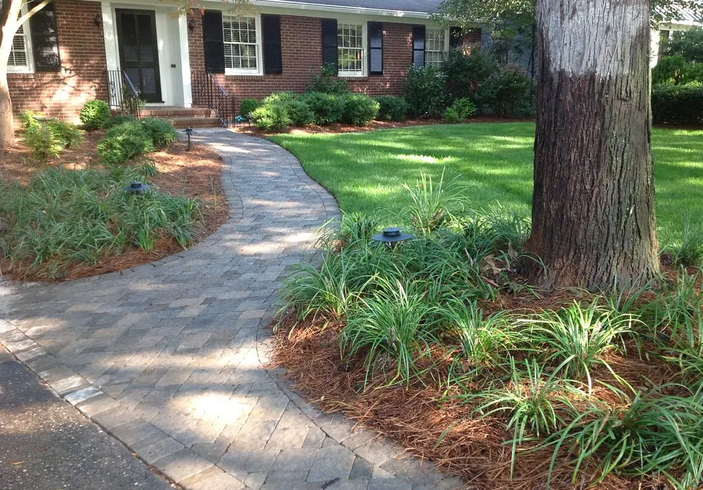 Custom garden landscaping in Midland, NC - Fountain Landscaping