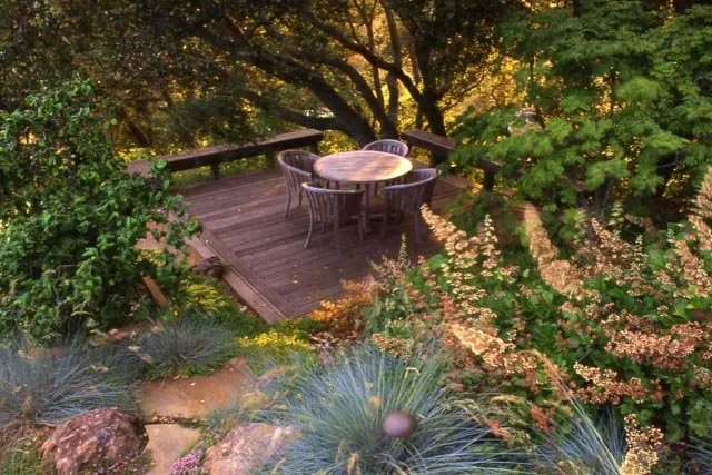 Custom outdoor landscaping with custom design in Oakland, CA by Four Dimensions Landscape