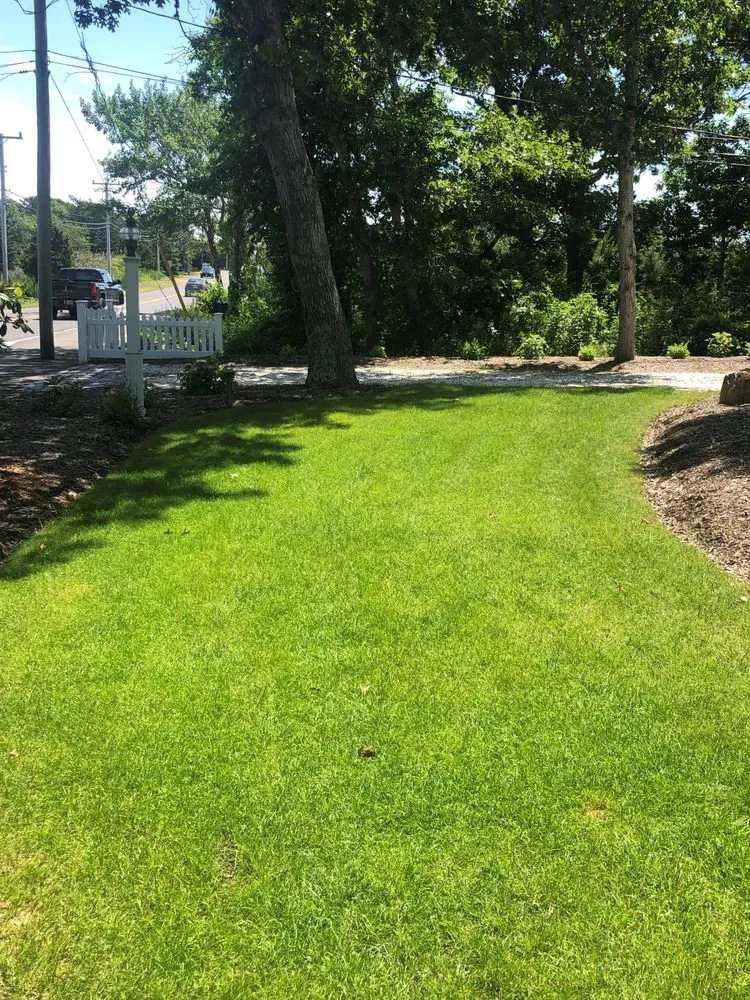 Custom garden landscaping for year-round maintenance across Mashpee, MA - Four Paws Lawn Care