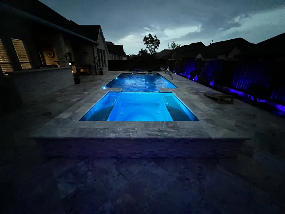 Custom residential landscaping in Prosper, TX - Four Rivers Pools