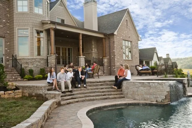 Custom outdoor landscaping in Knoxville, TN by Four Seasons Grounds Management