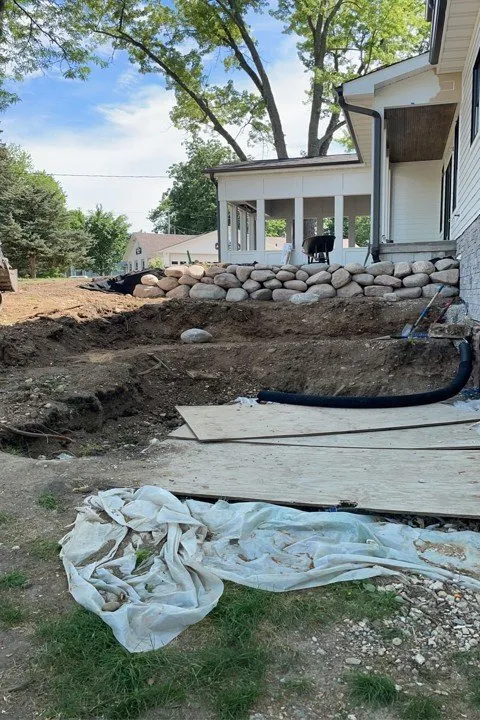 Professional lawn mowing service for outdoor upgrades in Delavan, WI by Four Seasons Home Care