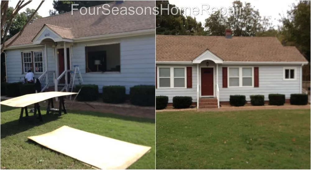 Professional garden landscaping in Newport News, VA by Four Seasons Home Repair