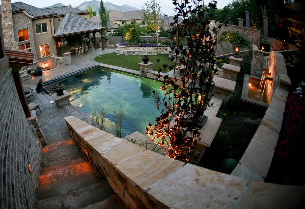 Custom outdoor landscaping in Highland, UT by Four Seasons Landscape & Design