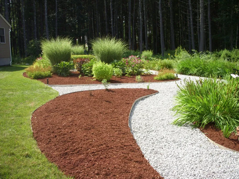 Custom landscaping services for residential properties in Bellingham, MA by Four Seasons Landscape & Hardscape