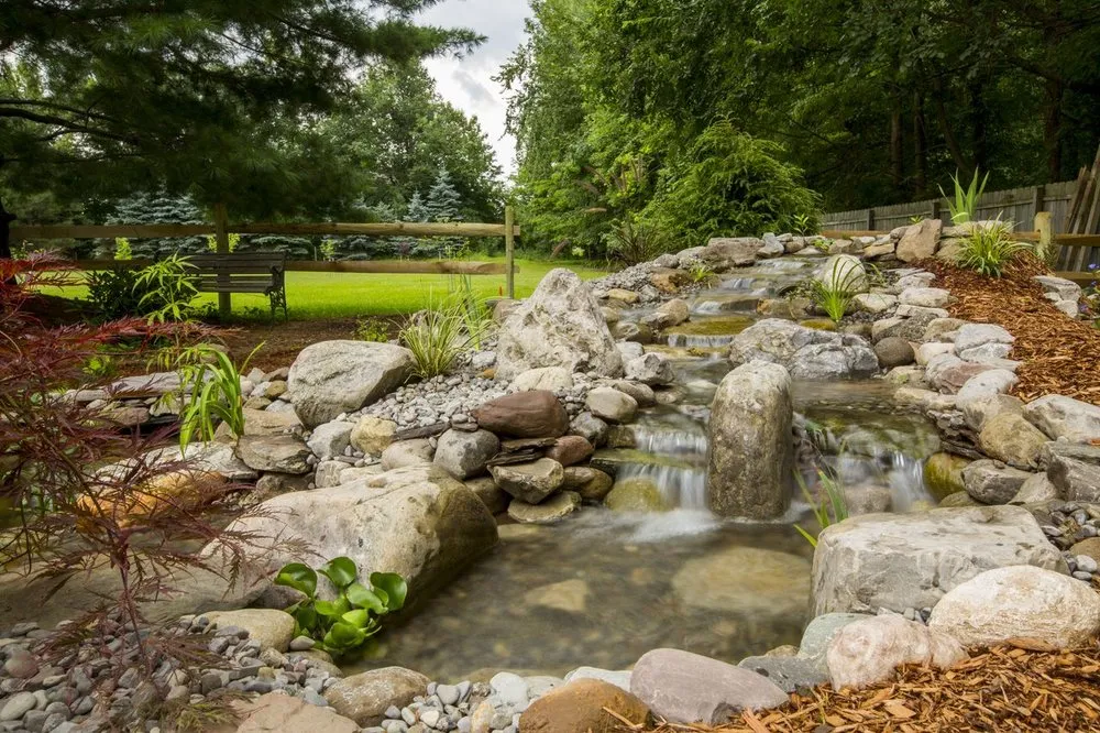 Professional outdoor landscaping for year-round maintenance across Livonia, NY - Four Seasons Landscaping And Water Gardens