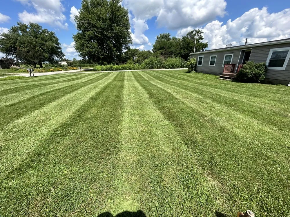 Local lawn mowing service for outdoor upgrades in Crestwood, KY by Four Seasons Landscaping