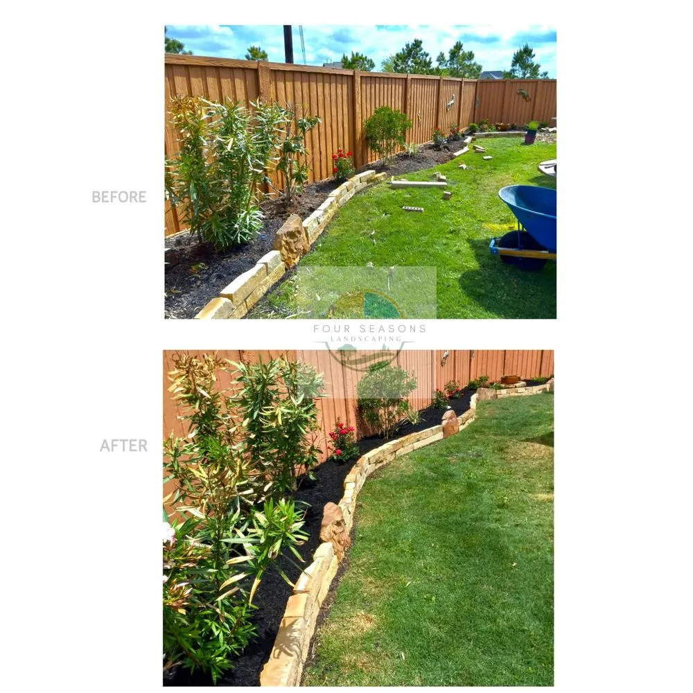 Trusted lawn care service for year-round maintenance in Magnolia, TX by Four Seasons Landscaping