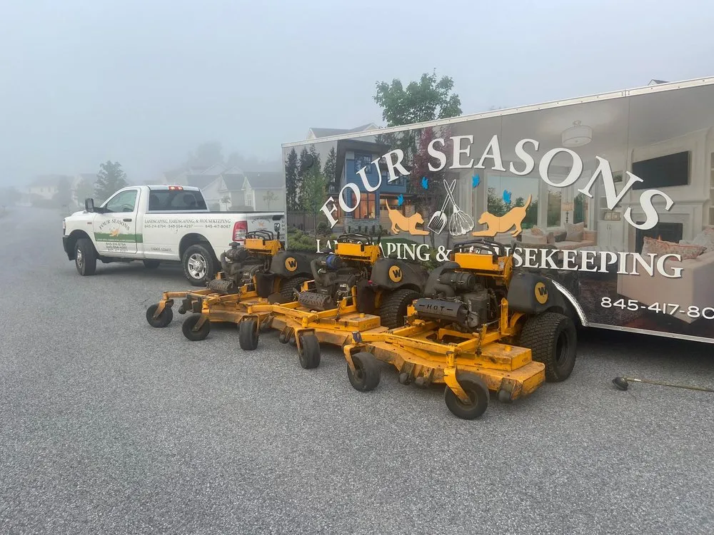 Trusted yard cleanup service with custom design across Poughkeepsie, NY - Four Seasons Landscaping RL