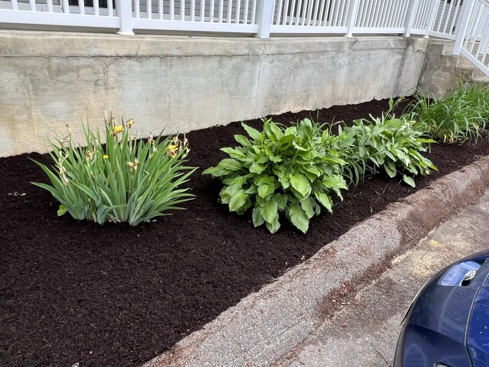 Custom garden landscaping for year-round maintenance in Swanville, ME by Four Seasons Property Maintenance