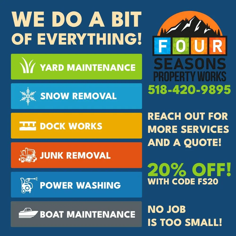 Professional landscape installation in Crown Point, NY by Four Seasons Property Works