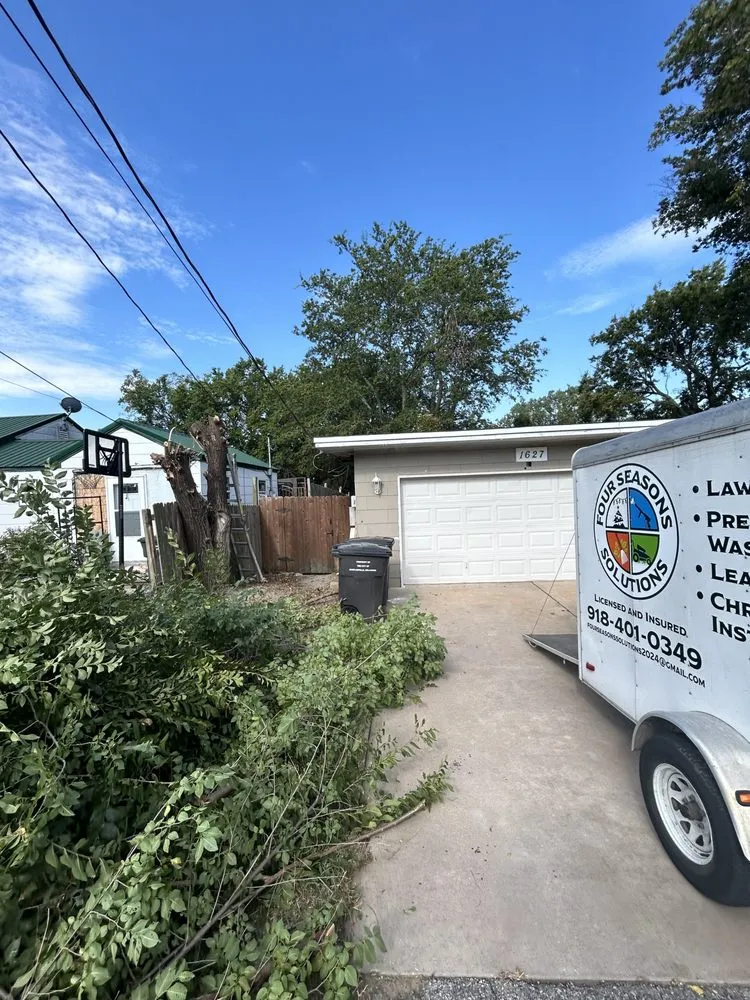 Professional residential landscaping for beautiful yards across Dewey, OK - Four Seasons Solutions