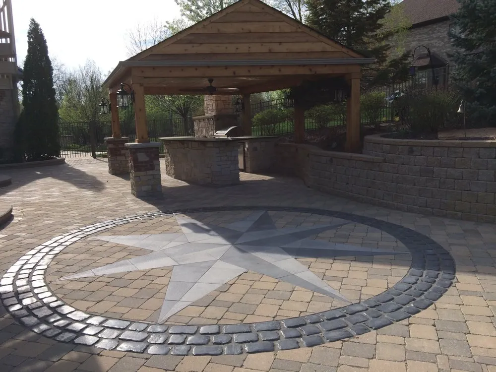Custom landscape design with custom design across Lemont, IL - Four Trees