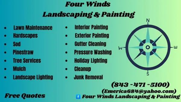 Four Winds Landscaping & Painting Logo