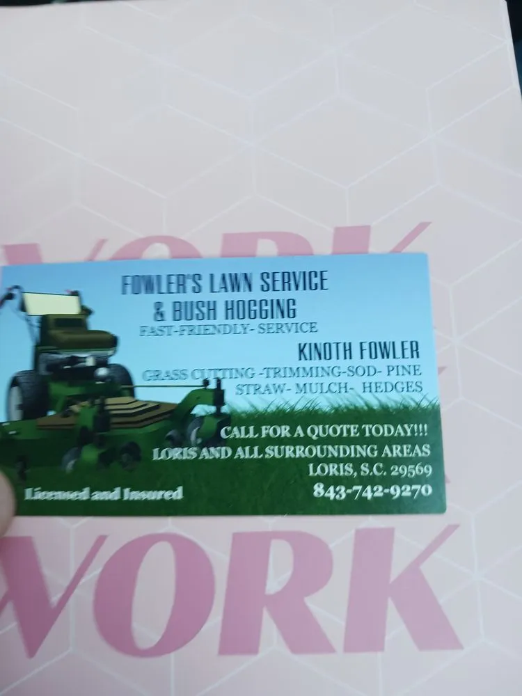 Top-rated yard maintenance in Loris, SC - Fowler's Lawn Service