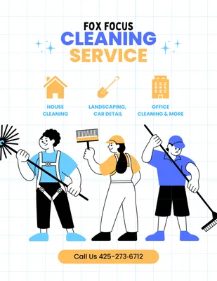 Fox Focus Landscaping Service Logo