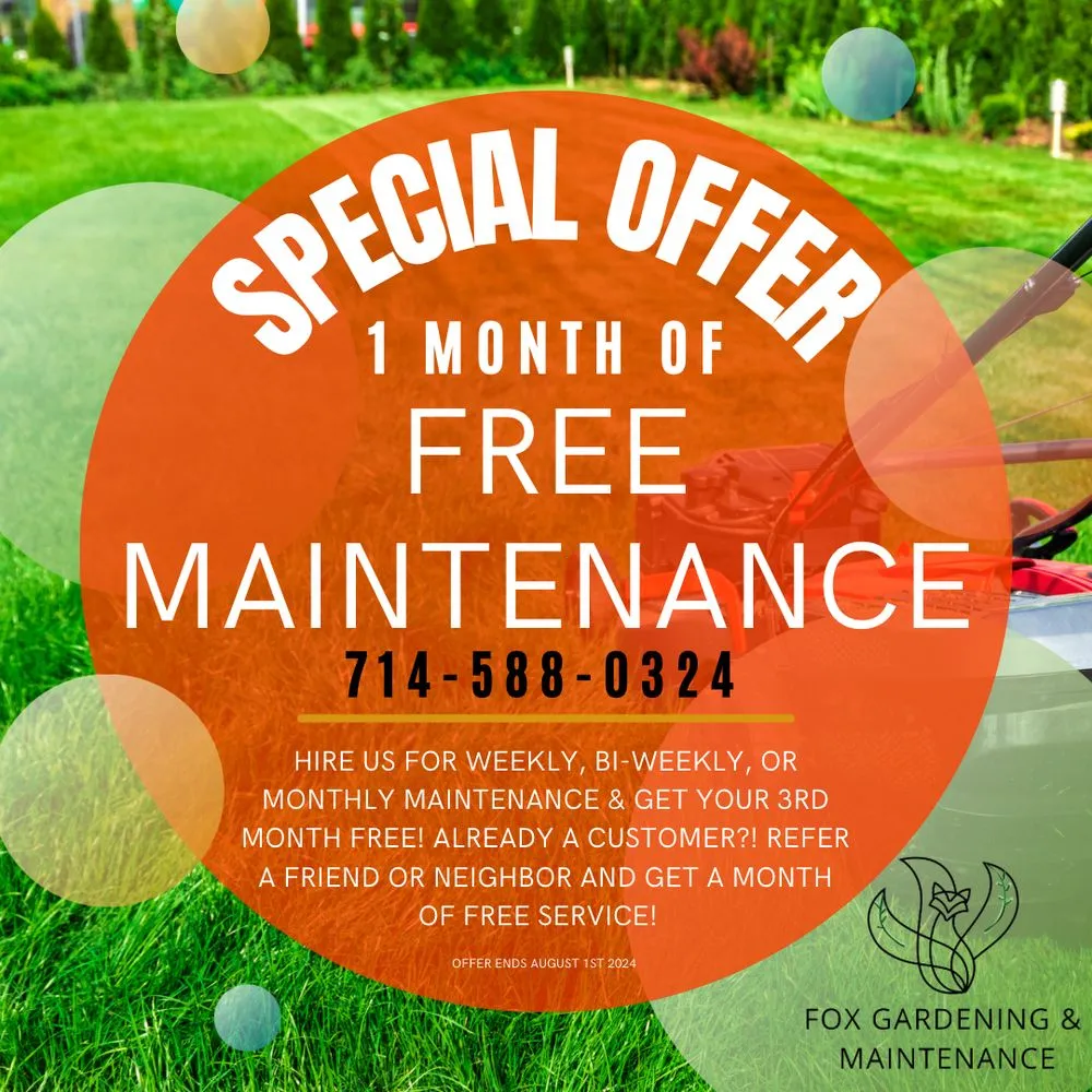 Expert landscape design in Anaheim, CA - Fox Gardening and Maintenance