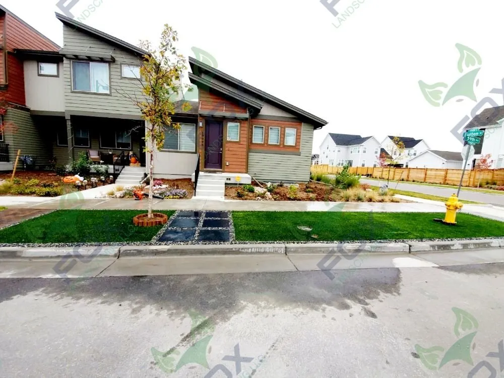 Professional yard maintenance in Brighton, CO by Fox Landscaping